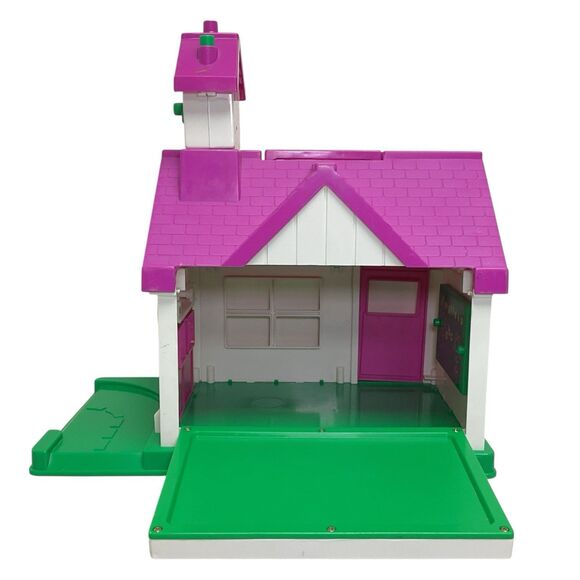 Vintage 1993 Barney & Friends Lyons Group Schoolhouse School House Play Set ONLY - Picture 4 of 9
